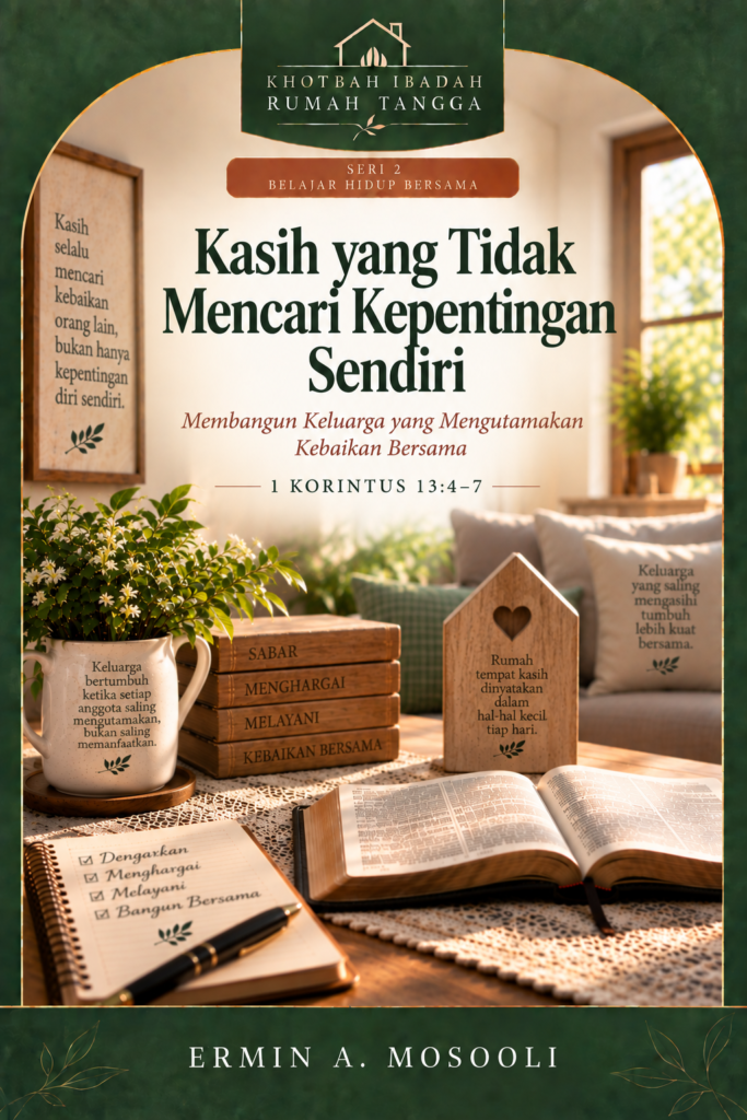 Khotbah Ibadah Rumah Tangga Kasih yang Tidak Mencari Kepentingan Sendiri KRT-19